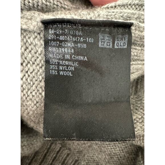 UNIGLO sweater dress with large turtleneck in gray size small - Picture 12 of 16